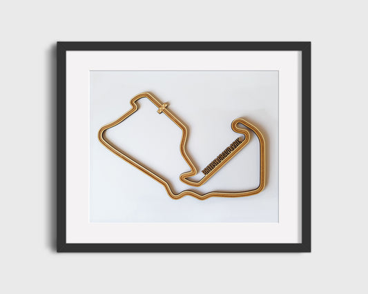 British Grand Prix - Silverstone Circuit - Wooden Race Track Wall Art - Formula 1 Wood