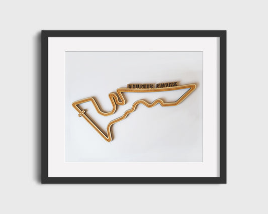 United States Grand Prix - Circuit of the Americas - Wooden Race Track Wall Art - Formula 1 Wood