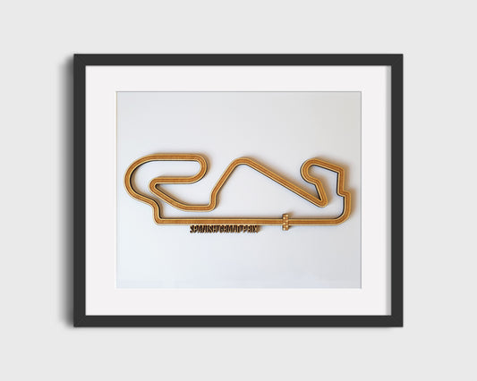Spanish Grand Prix - Circuit de Barcelona-Catalunya - Wooden Race Track Wall Art Wood